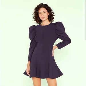 Likely navy fit and flare dress | long sleeve Alia dress | size 2 small